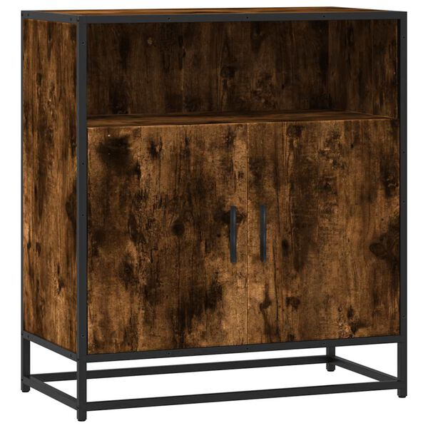 vidaXL Buffet ch&ecirc;ne fum&eacute; 68x35x76 cm bois d'ing&eacute;nierie