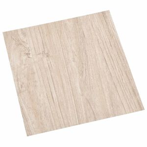 vidaXL Lattes de rev&ecirc;tement de sol autocollantes Marron clair et blanc