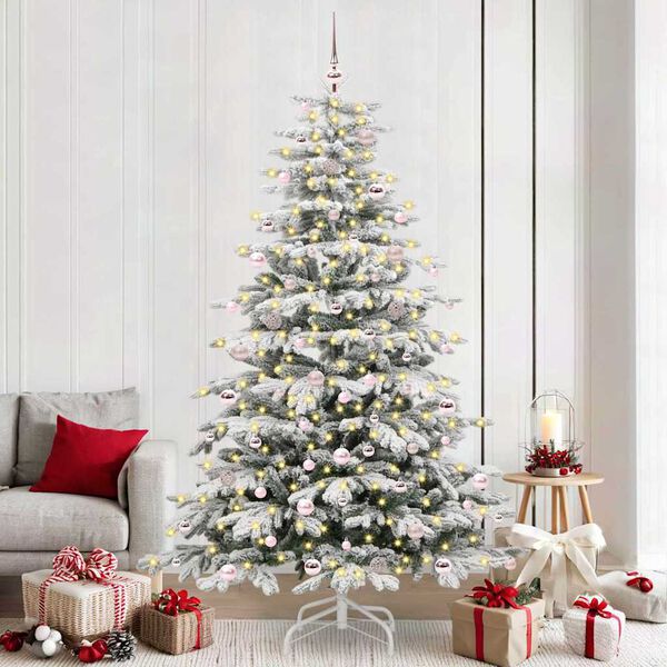 vidaXL Sapin de No&euml;l Artificiel &agrave; Branches Articul&eacute;es Blanc 240 cm