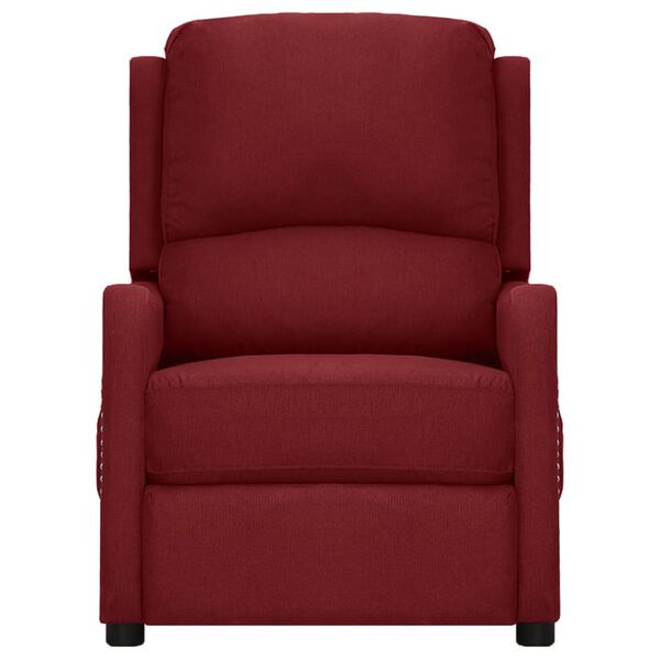 vidaXL Fauteuil de massage Rouge bordeaux Tissu