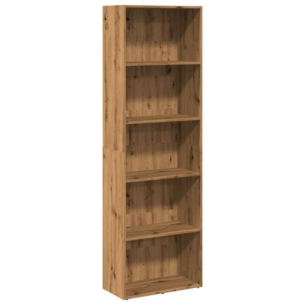 vidaXL Bibliothèque chêne artisanal 60x30x189 cm bois d'ingénierie