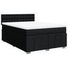 vidaXL Sommier &agrave; lattes de lit avec matelas Noir 160x200 cm Tissu