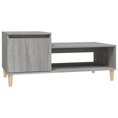 vidaXL Table basse Sonoma gris 100x50x45 cm Bois d'ingénierie
