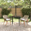 vidaXL Ensemble de salle &agrave; manger pour jardin 3 pcs Beige polyrotin