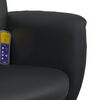 vidaXL Fauteuil inclinable de massage avec repose-pied noir similicuir