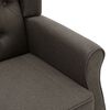 vidaXL Fauteuil de massage avec repose-pied Taupe Tissu