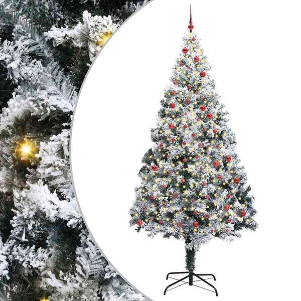 vidaXL Sapin de No&euml;l avec 300 LED avec support Vert 300 cm PVC