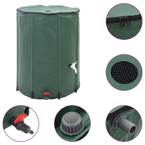 vidaXL Réservoir d'eau de pluie pliable 250 L