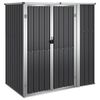 vidaXL Abri &agrave; outils de jardin anthracite 161x89x161cm M&eacute;tal galvanis&eacute;