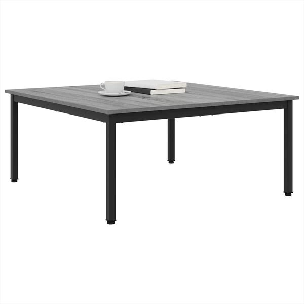 vidaXL Table basse Gris Sonoma 100 x 100 x 45 cm Bois d'ing&eacute;nierie