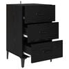 vidaXL Cabinet de chevet Ch&ecirc;ne noir 40 x 40,5 x 66 cm