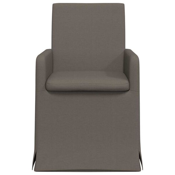 vidaXL Chaises de salle à manger 2 pcs Gris clair 57 x 67 x 95 cm Lin