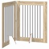 vidaXL Porte de chien pliable avec supports 2 pcs Ch&ecirc;ne Sonoma