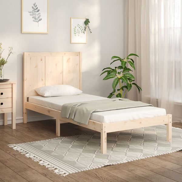 vidaXL Cadre de lit sans matelas 100x200 cm bois massif de pin