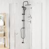 vidaXL Syst&egrave;me de Douche Noir 47 x 20 x 95 cm Acier inoxydable