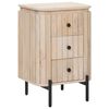 vidaXL Table de chevet faite main Blanc 40 x 30 x 60 cm