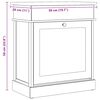 vidaXL Armoire &agrave; chaussures Blanc 50 x 28 x 58 cm Bois de Paulownia