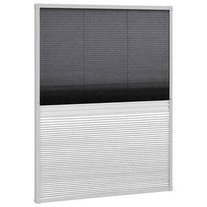 vidaXL Moustiquaire pliss&eacute;e pour fen&ecirc;tre et store Aluminium 80 x 100cm