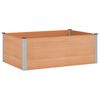 vidaXL Jardini&egrave;re sur&eacute;lev&eacute;e Marron 150 x 100 x 54 cm WPC et Aluminium