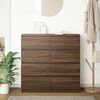 vidaXL Buffet ch&ecirc;ne marron 100x35x99 cm bois d'ing&eacute;nierie
