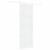 vidaXL Porte coulissante Blanc 83 x 232 cm Pin massif