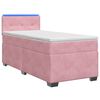 vidaXL Lit de box spring avec matelas et LED Rose 80 x 200 cm Velours