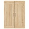 vidaXL Buffet haut Ch&ecirc;ne sonoma 69,5x34x180 cm Bois d'ing&eacute;nierie