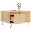 vidaXL Table basse ch&ecirc;ne sonoma 55x55x36,5 cm bois d'ing&eacute;nierie