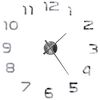 vidaXL Horloge murale 3D Design moderne 100 cm XXL Argent&eacute;