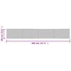 vidaXL Tapis rectangulaire naturel clair 60x400 cm bambou