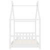 vidaXL Cadre de lit d'enfant Blanc Bois de pin massif 80x160 cm