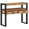 vidaXL Table console Marron 90 x 33 x 75 cm Bois d'Acacia Massif