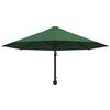 vidaXL Parasol mural avec m&acirc;t m&eacute;tallique 300 cm Vert