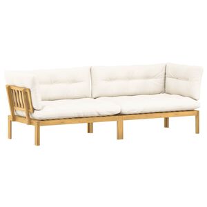 vidaXL Unit&eacute; du canap&eacute; en palette de jardin 2 Pi&egrave;ce