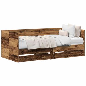 vidaXL Lit d'appoint Bois Ancien 100 x 200 cm Bois d'ing&eacute;nierie