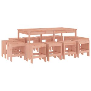 vidaXL Ensemble &agrave; manger de jardin 13 pcs bois massif de Douglas