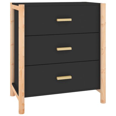 vidaXL Buffet Noir 62x38x70 cm Bois d'ingénierie