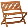 vidaXL Banc d'enfants 1 -Seater 61 x 38 x 57 cm Marron Pliable
