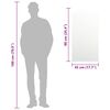 vidaXL Miroir 90x45 cm Verre