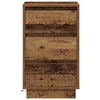 vidaXL Cabinet de chevet avec tiroir Bois ancien 39 x 34,5 x 65 cm