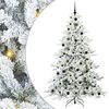 vidaXL Sapin de No&euml;l Artificiel &agrave; Branches Articul&eacute;es Blanc 210 cm PVC