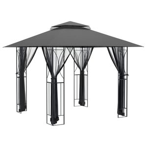vidaXL Belv&eacute;d&egrave;re avec parois lat&eacute;rales anthracite 300x300x270 cm acier