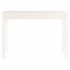 vidaXL Table console Blanc 110x40x75 cm Bois massif de pin