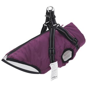 vidaXL Manteau pour chiens avec harnais imperméable réfléchissant L24