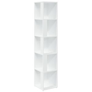 vidaXL Armoire d'angle Blanc 33x33x164,5 cm Bois d'ing&eacute;nierie