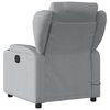 vidaXL Fauteuil de massage inclinable gris clair tissu