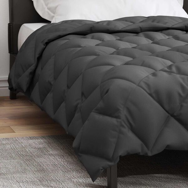 vidaXL Duvet d'hiver Anthracite 200 x 140 cm Microfibre