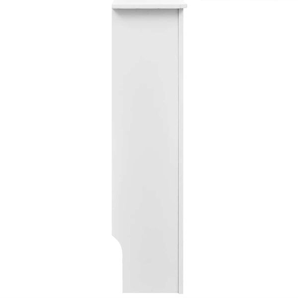 vidaXL Cache-radiateur 112 cm MDF Blanc