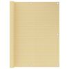 vidaXL &Eacute;cran de balcon Beige 120x600 cm PEHD