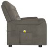 vidaXL Fauteuil de massage inclinable à 4 places gris foncé